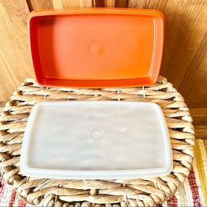 Tupperware Deli Meat Cheese Container Paprika Red